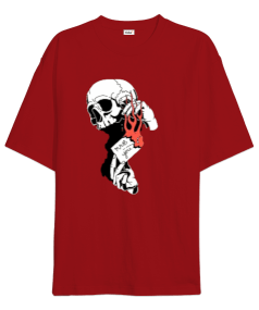 Skull Oversize Unisex Tişört