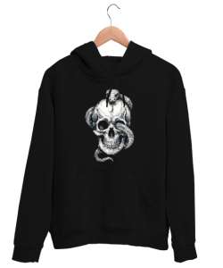 Skull Siyah Unisex Kapşonlu Sweatshirt