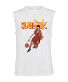 Slam Dunk Basketball Anime Tasarım Baskılı Kesik Kol Unisex Tişört