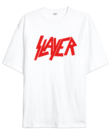 Slayer - Avcı Beyaz Oversize Unisex Tişört