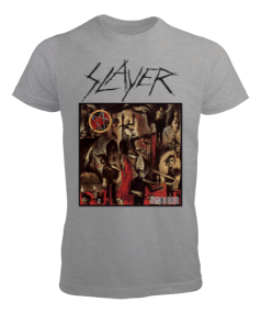 Slayer Heavy Metal Rock Baskılı Erkek Tişört