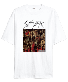 Slayer Heavy Metal Rock Baskılı Oversize Unisex Tişört