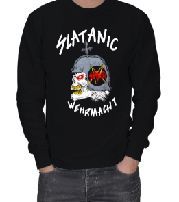 SLAYER - SLATANIC WEHRMACHT Vintage ERKEK SWEATSHIRT