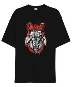 Slipknot Goat Siyah Oversize Unisex Tişört