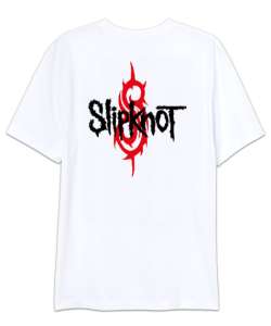 Slipknot - Rock And Roll Beyaz Oversize Unisex Tişört