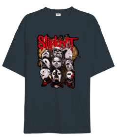 Slipknot Rock Tasarım Baskılı Oversize Unisex Tişört