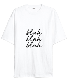 Slogan Baskılı Oversize Unisex Tişört Oversize Unisex Tişört