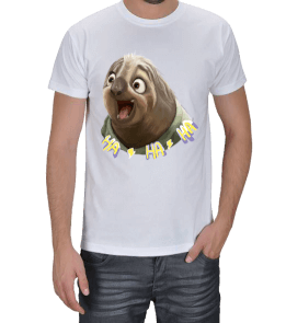 sloth hahaha Erkek Tişört