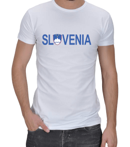 Slovenıa baskılı tshirt Erkek Regular Kesim Tişört