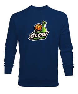 Slow Motion Lacivert Erkek Sweatshirt