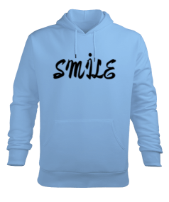 Smile Erkek Kapüşonlu Hoodie Sweatshirt