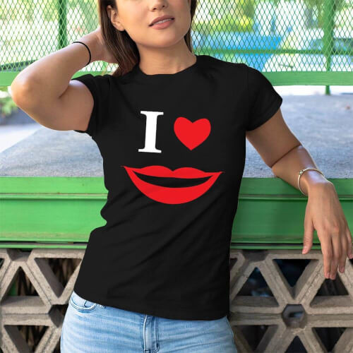 Smile Kadın Tişört - Tekli Kombin