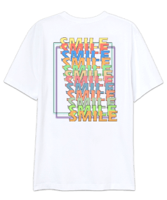 SMILE | neon Oversize Unisex Tişört