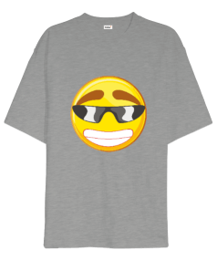 smiley oversize unisex t-shirt Oversize Unisex Tişört