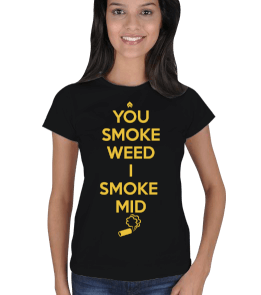 Smoke Mid Gold Kadın Tişört