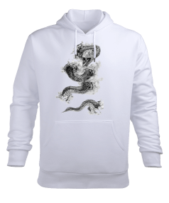 Snake Erkek Kapüşonlu Hoodie Sweatshirt