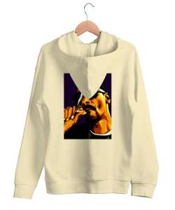 Snoop Dogg Krem Unisex Kapşonlu Sweatshirt