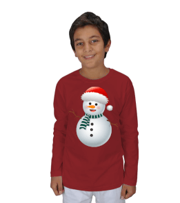 snow man Çocuk Unisex Uzunkollu