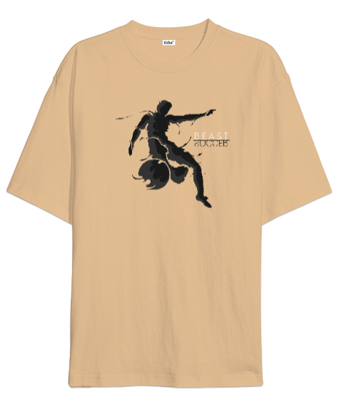 Tisho - Soccer - Futbol - Canavar Golcü Camel Oversize Unisex Tişört