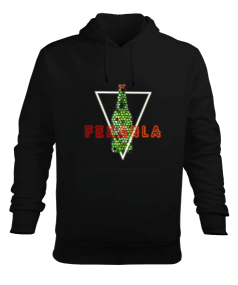 Soda Ferahla Mozaik Erkek Kapüşonlu Hoodie Sweatshirt