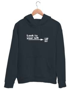 Soluna Bak - Look To Your Left Füme Unisex Kapşonlu Sweatshirt