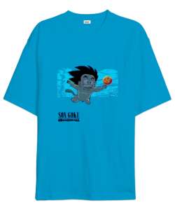 Son Goku Turkuaz Oversize Unisex Tişört