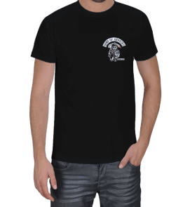 Sons of Anarchy logo - unisex siyah Erkek Tişört