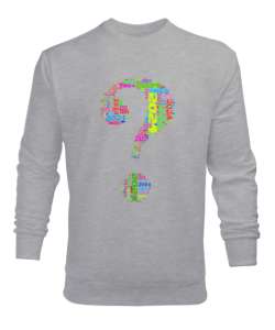 Soru Gri Erkek Sweatshirt