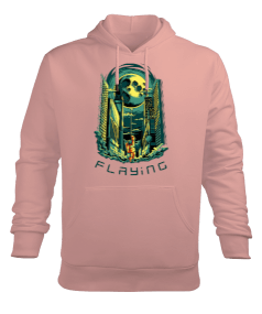 Space Flaying Erkek Kapüşonlu Hoodie Sweatshirt