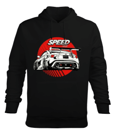 Speed Erkek Kapüşonlu Hoodie Sweatshirt