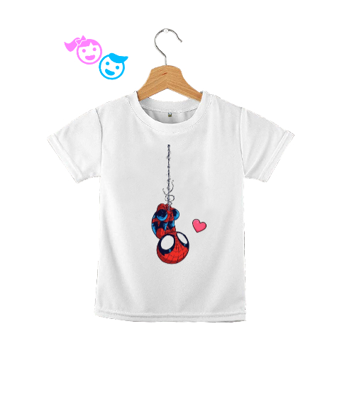 Tisho - Spiderman Kid Beyaz Çocuk Unisex