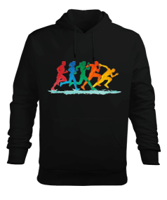 Spor Aşktır. Erkek Kapüşonlu Hoodie Sweatshirt