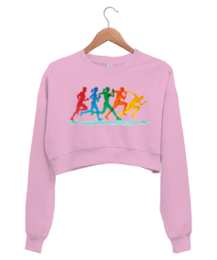 Spor Aşktır. Kadın Crop Sweatshirt