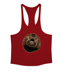 Sporcu fitness vahşi bozayı Erkek Tank Top Atlet