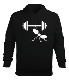 Sporcu Karınca, Fitness, Spor Erkek Kapüşonlu Hoodie Sweatshirt