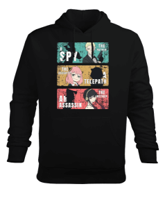 Spy x Family Anime Tasarım Baskılı Erkek Kapüşonlu Hoodie Sweatshirt