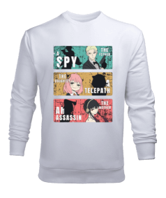 Spy x Family Anime Tasarım Baskılı Erkek Sweatshirt