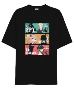 Spy x Family Anime Tasarım Baskılı Oversize Unisex Tişört