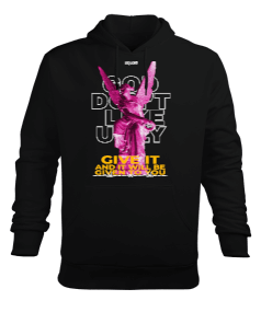 Squad Pink Angel Erkek Kapüşonlu Hoodie Sweatshirt