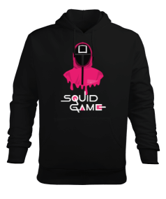 Squid Square Erkek Kapüşonlu Hoodie Sweatshirt