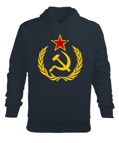 SSCB Baskılı Erkek Kapüşonlu Hoodie Sweatshirt