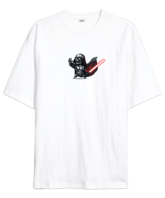 Star Wars Darth Vader Figür Baskılı Oversize Unisex Tişört