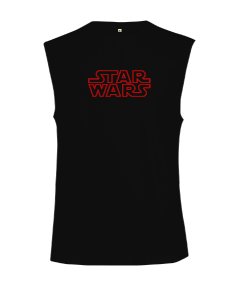 Star Wars Logolu Kesik Kol Unisex Tişört