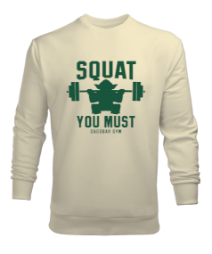 Star Wars Master Yoda GYM Vücut Geliştirme Bodybuilding Fitness Tasarım Erkek Sweatshirt