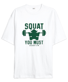 Star Wars Master Yoda GYM Vücut Geliştirme Bodybuilding Fitness Tasarım Oversize Unisex Tişört