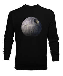 Star Wars Ölüm Gezegeni Siyah Erkek Sweatshirt