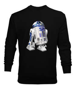 Star Wars R2 D2 Siyah Erkek Sweatshirt