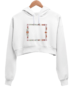 staydin Kadın Crop Hoodie Kapüşonlu Sweatshirt