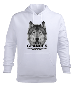 STEEL GLANCES Erkek Kapüşonlu Hoodie Sweatshirt