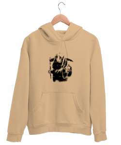 Stencil vol.1 Camel Unisex Kapşonlu Sweatshirt